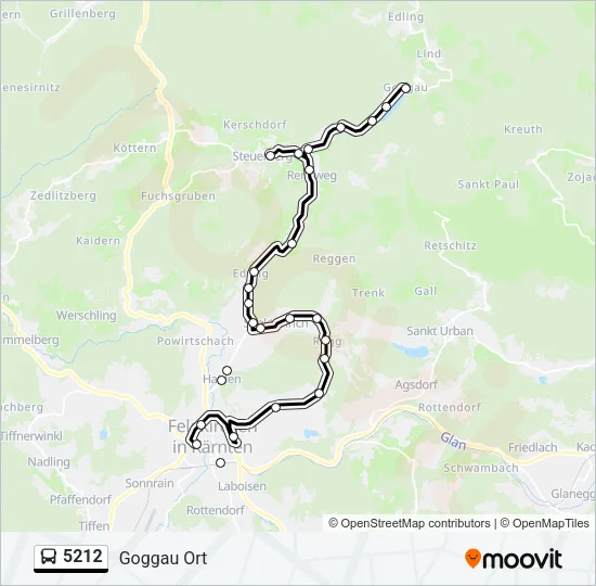 5212 Bus Line Map