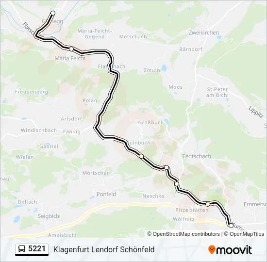 5221 Bus Line Map