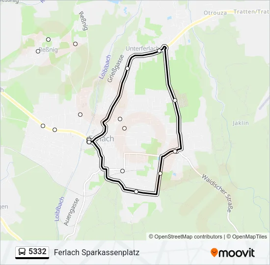 5332 Bus Line Map