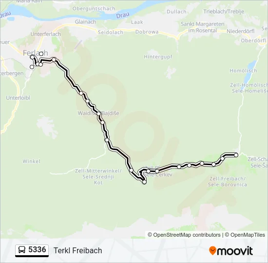 5336 Bus Line Map