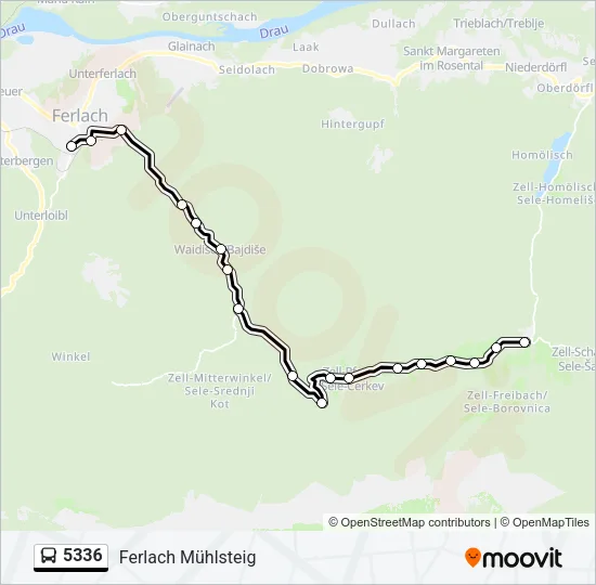 5336 Bus Line Map
