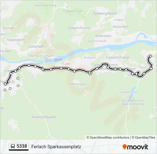 5338 Bus Line Map