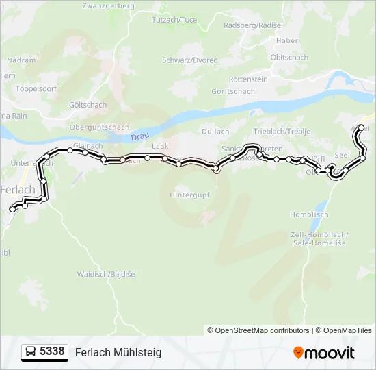 5338 Bus Line Map