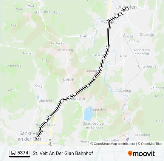 5374 Bus Line Map