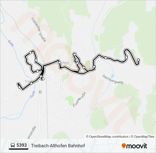 5393 Bus Line Map