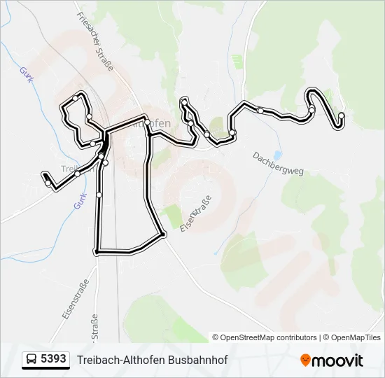 5393 Bus Line Map