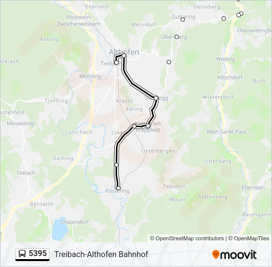 5395 Bus Line Map