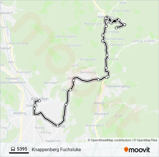 5395 Bus Line Map