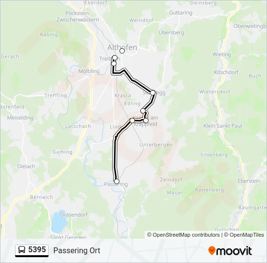 5395 Bus Line Map