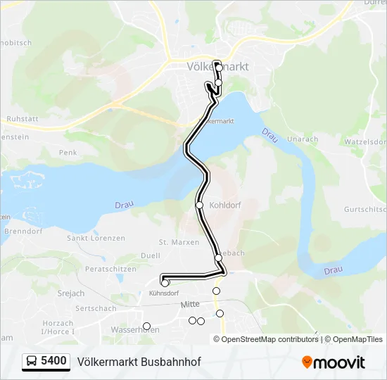 5400 Bus Line Map