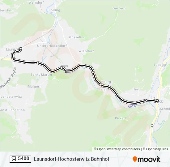 5400 Bus Line Map