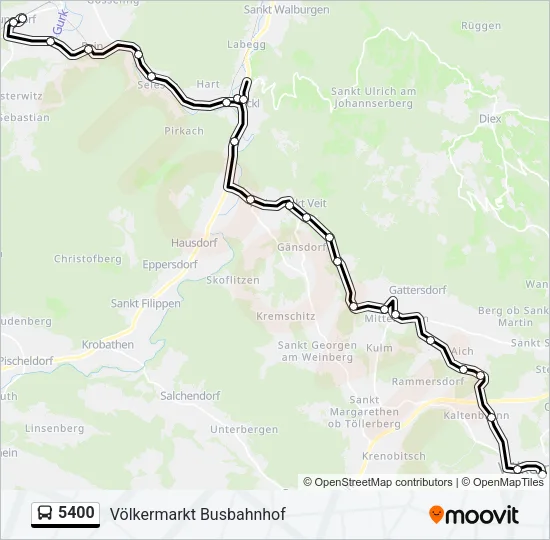 5400 Bus Line Map