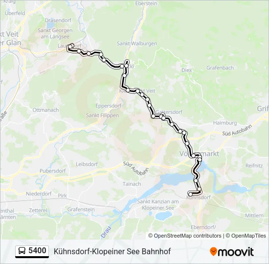 5400 Bus Line Map