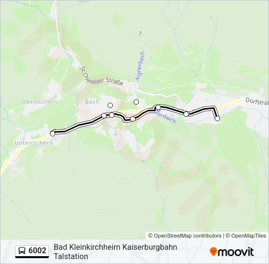 6002 Bus Line Map