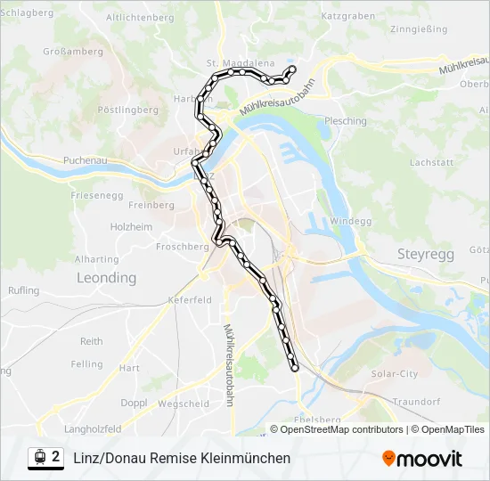 2 Light Rail Line Map