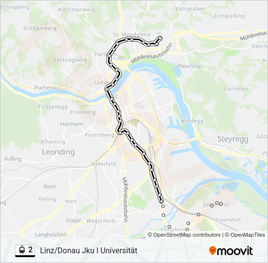 2 Light Rail Line Map