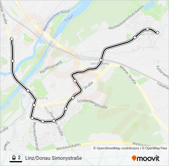 2 Light Rail Line Map