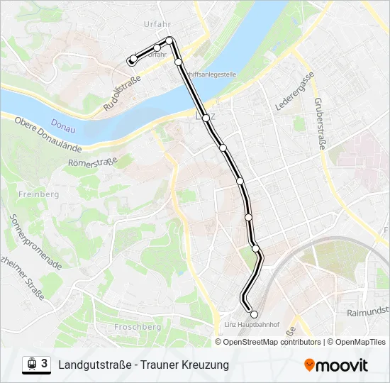 3 Light Rail Line Map