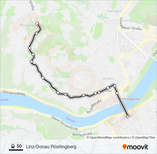 50 Light Rail Line Map