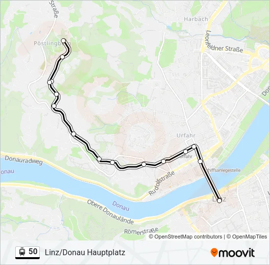 50 Light Rail Line Map