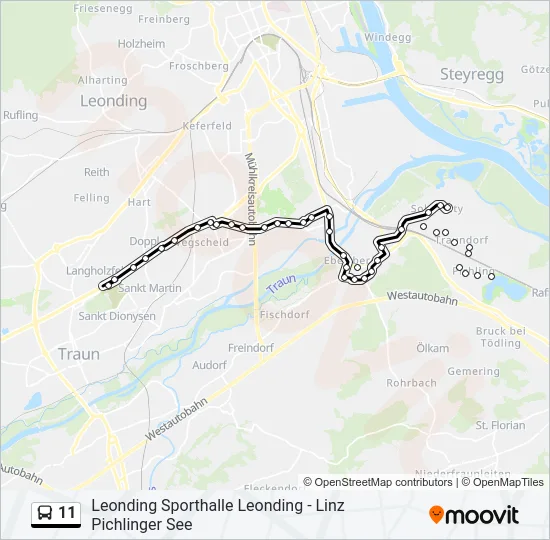 11 Bus Line Map