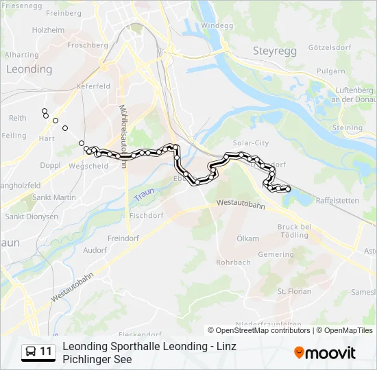11 Bus Line Map