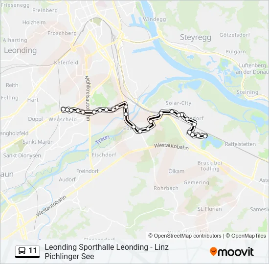 11 Bus Line Map