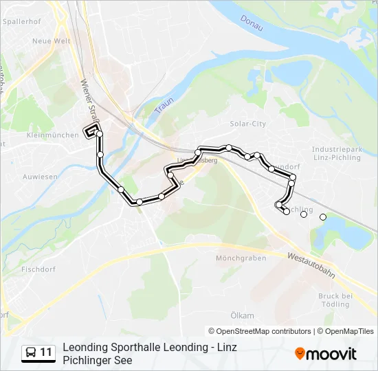 11 Bus Line Map