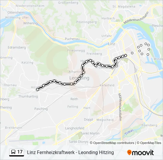 17 Bus Line Map