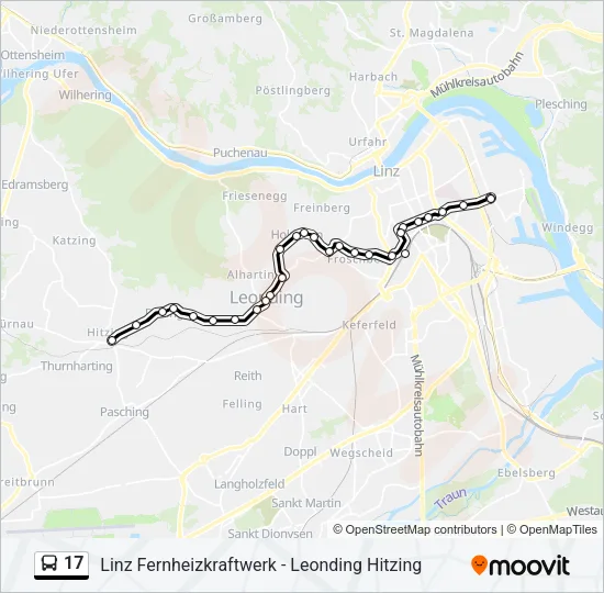 17 Bus Line Map