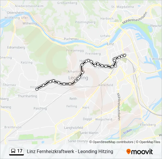 17 Bus Line Map