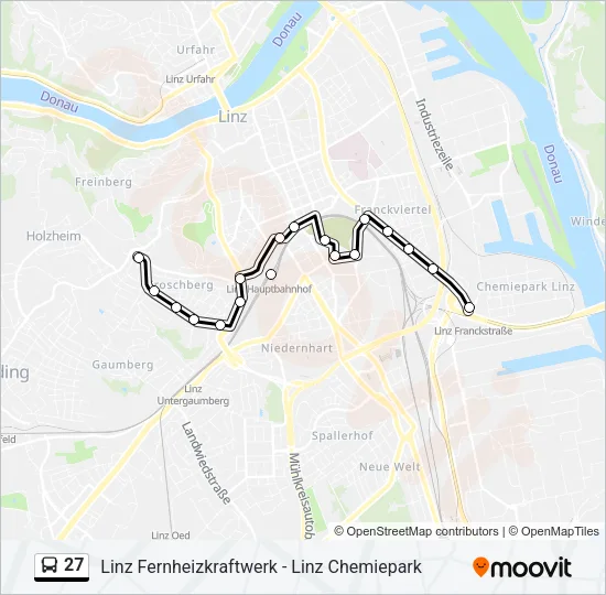 27 Bus Line Map