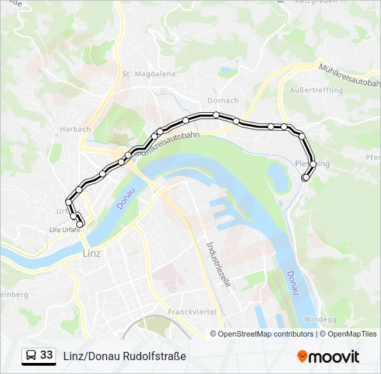 33 Bus Line Map