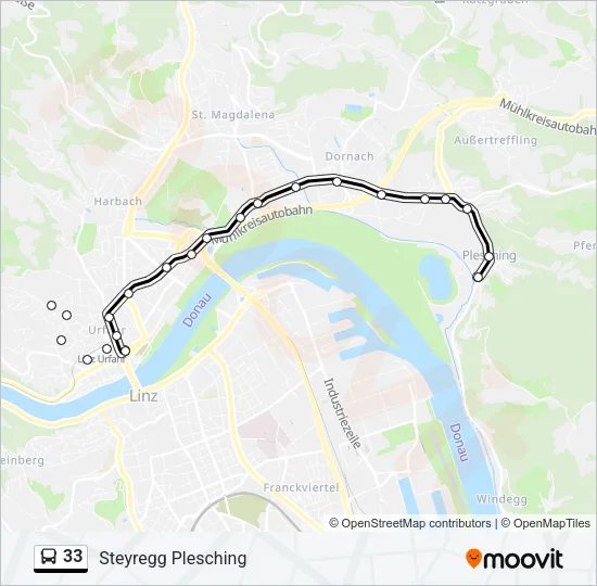 33 Bus Line Map