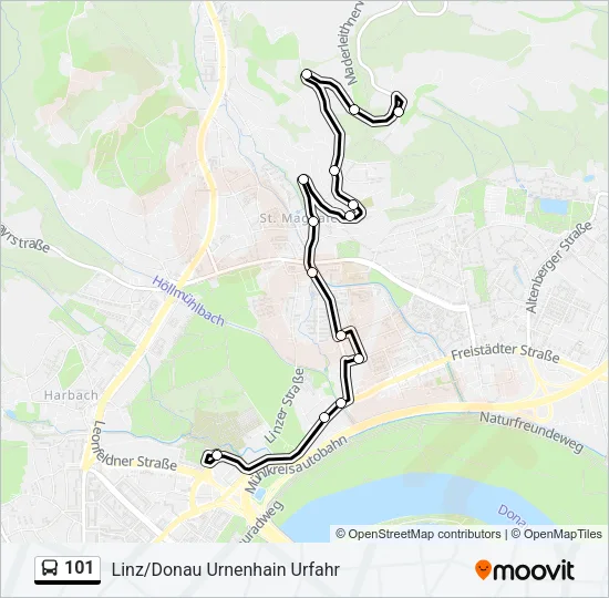 101 Bus Line Map