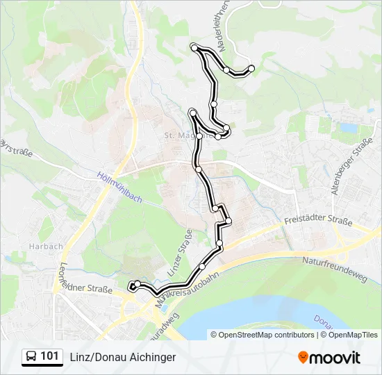 101 Bus Line Map