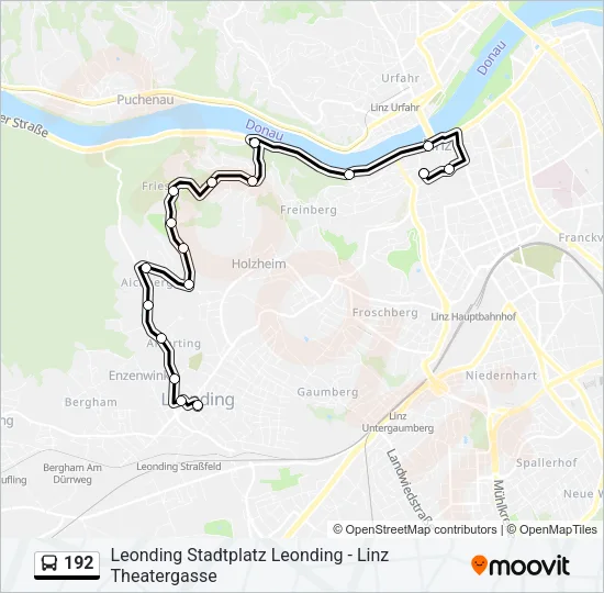 192 Bus Line Map