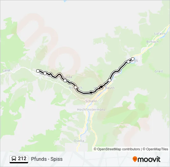 212 Bus Line Map