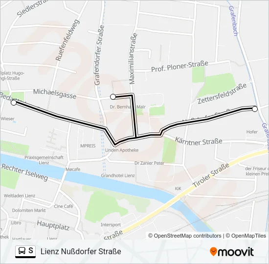 S  Line Map