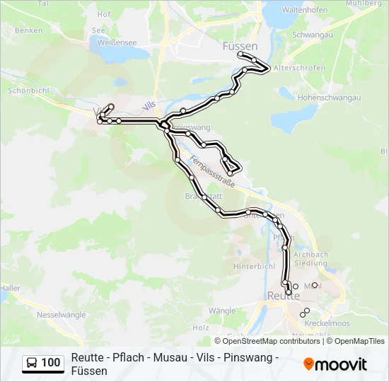 100  Line Map