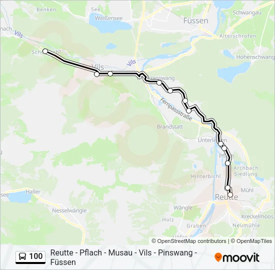 100  Line Map