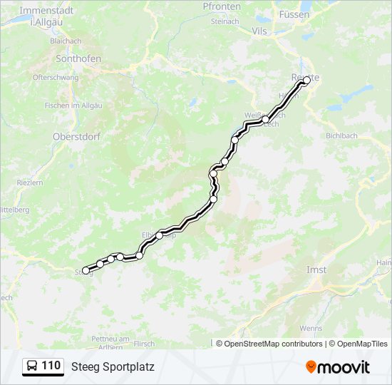 110 Route: Schedules, Stops & Maps - Steeg Sportplatz (Updated)