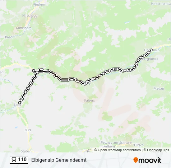 110  Line Map