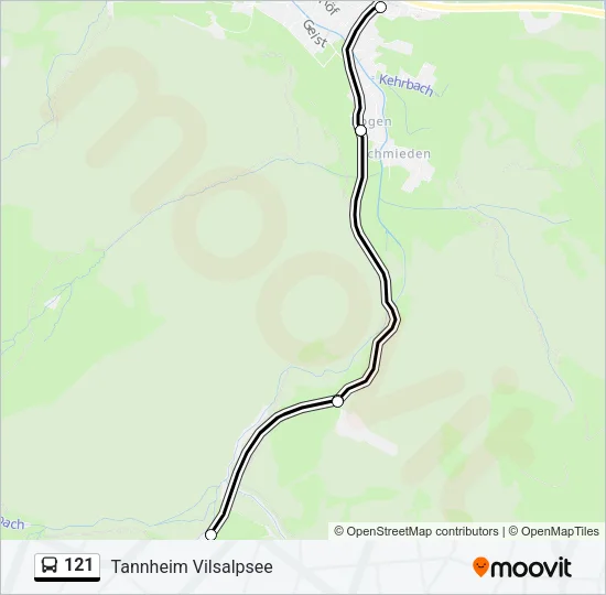 121  Line Map