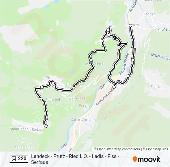 220  Line Map