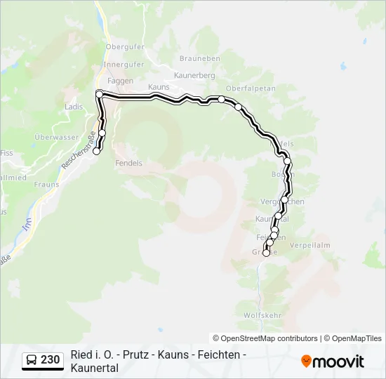230  Line Map