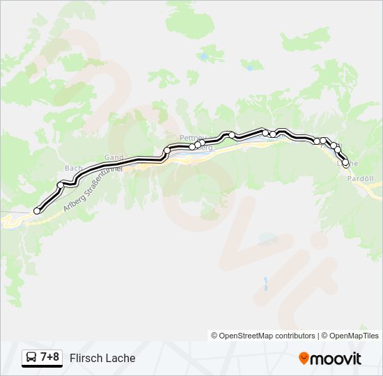 7+8 Bus Line Map