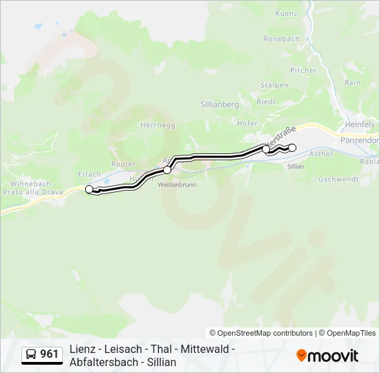 961  Line Map