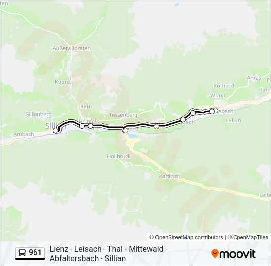 961  Line Map