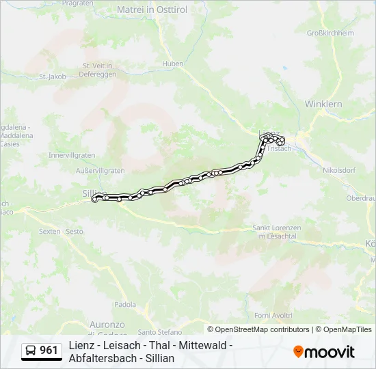 961  Line Map
